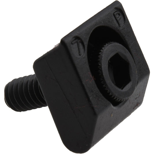 Mitee-Bite 26020 8-32 Screw Thread, 1/2" Wide x 0.1" High, Serrated Steel Standard Style Screw Mount Toe Clamp