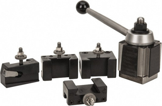 Aloris 3-BS Series CXA Tool Post Holder & Set for 13 to 18" Lathe Swing