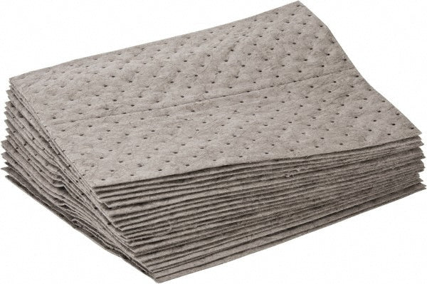 Brady SPC Sorbents GP200 Sorbent Pad Universal Use, 15" Wide, 19" Long, 44 gal, Gray