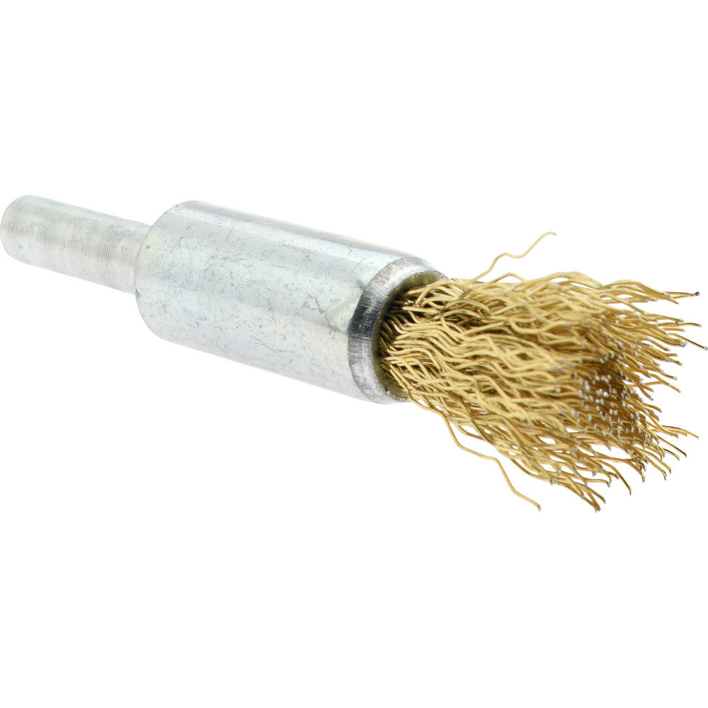 Value Collection S88934765 End Brushes 1/2" Dia, Brass-Coated Steel, Crimped Wire