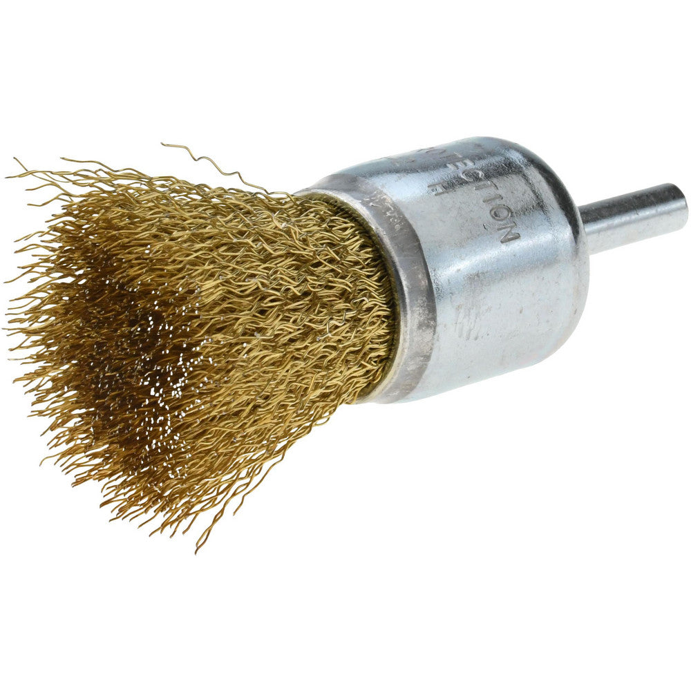 Value Collection S88934799 End Brushes 1-1/4" Dia, Brass-Coated Steel, Crimped Wire