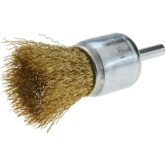 Value Collection S88934799 End Brushes 1-1/4" Dia, Brass-Coated Steel, Crimped Wire