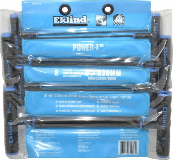 Eklind 64908 8 Piece T-Handle Hex Key Set