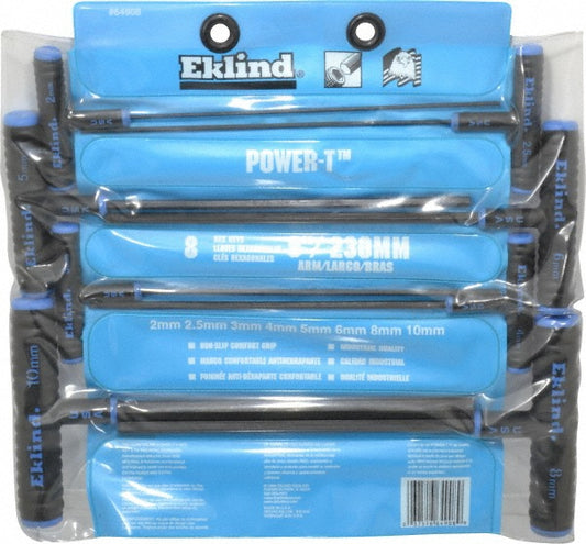 Eklind 64908 8 Piece T-Handle Hex Key Set