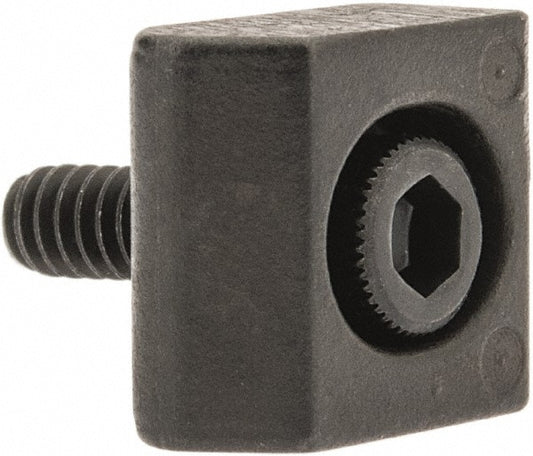 Mitee-Bite 26000 4-40 Screw Thread, 3/8" Wide x 0.075" High, Serrated Steel Standard Style Screw Mount Toe Clamp