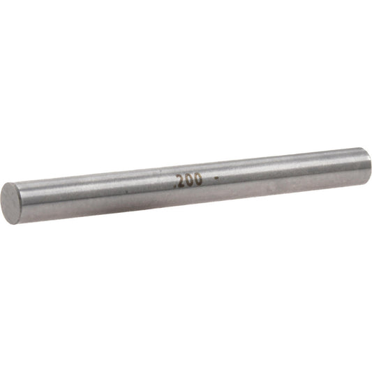 Vermont Gage 111220000 Class ZZ Minus Plug & Pin Gage 0.2000" Dia, 2" OAL
