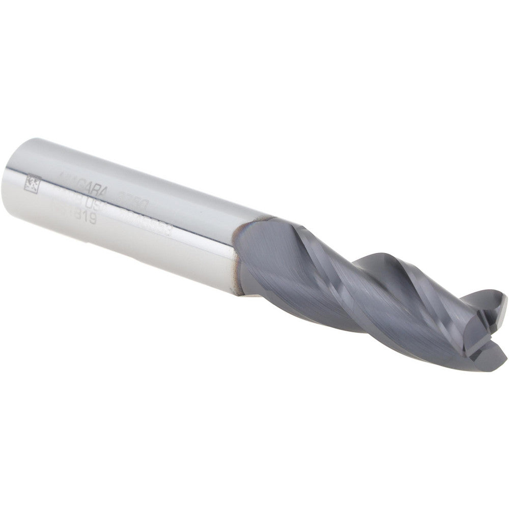 Seco 17003417 Corner Radius End Mill 3/8" Dia, 1" LOC, 0.0200" Radius, 3 Flute, Solid Carbide