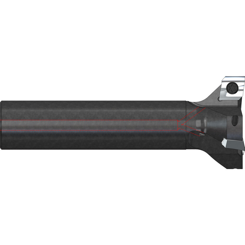 A.B. Tools SH200-1 Indexable High-Feed End Mill 2X1X3/8X2", Cylindrical Shank