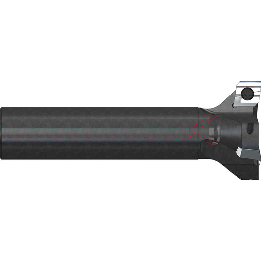 A.B. Tools SH200-1 Indexable High-Feed End Mill 2X1X3/8X2", Cylindrical Shank