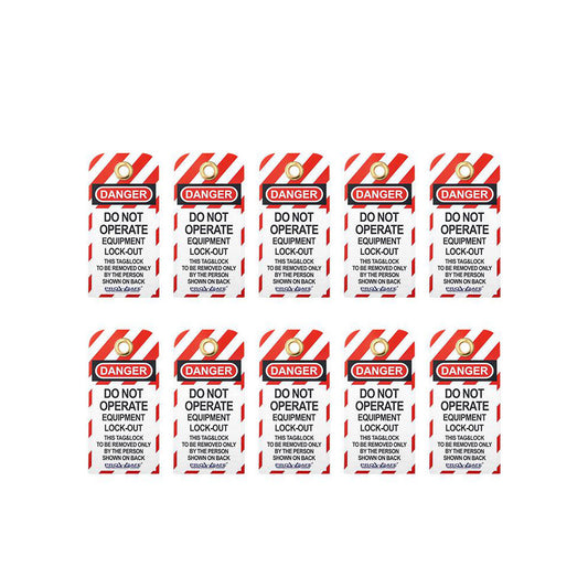 PRO-SAFE BD-P01-1 Safety & Facility Tags Legend DO NOT OPERATE EQUIPMENT LOCK-OUT THIS TAG & LOCK TO BE REMOVED ONLY BY THE PERSON SHOWN ON BACK (Side 1) EQUIPMENT LOCKED OUT BY DATE (Side 2)  Material Unrippable Vinyl  Language English  Double Sided Yes