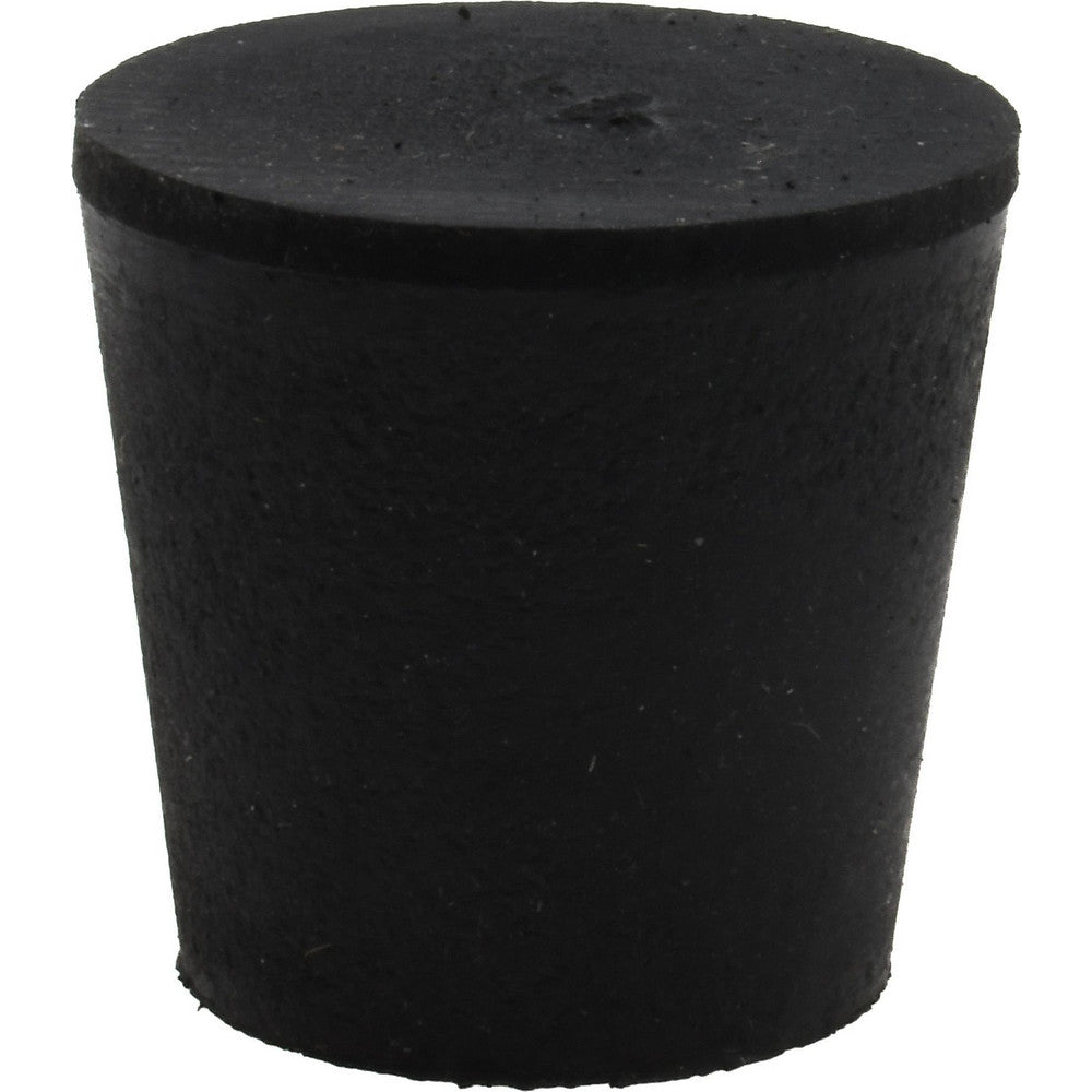 Value Collection ITRS-4-BKN 25/32" Small End, 1-1/64" Large End Diam, Size 4, Tapered Rubber Stopper