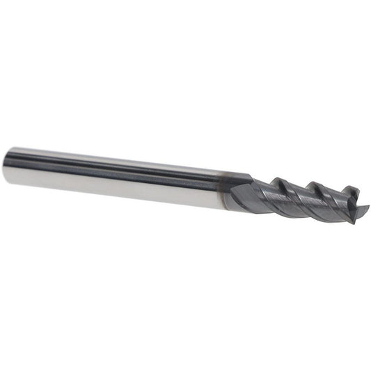 Iscar 5620802 Square End Mill 3/16" Dia, 1/2" LOC, 3 Flute, Solid Carbide