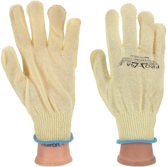 PRO-SAFE GLA-A2-S Cut & Abrasion-Resistant Gloves Size S, ANSI Cut A2, Kevlar