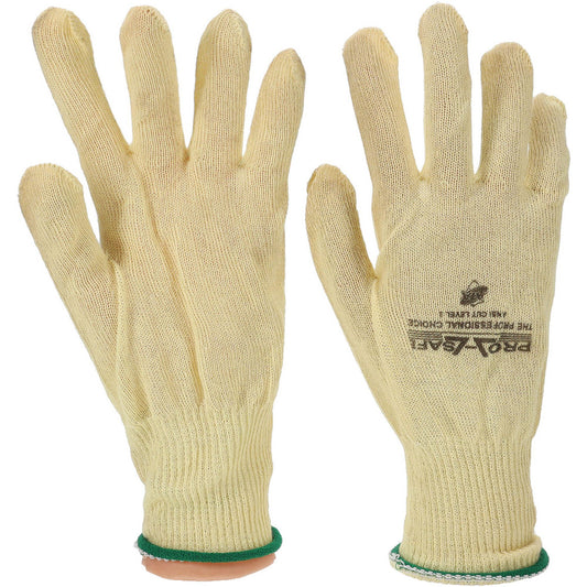 PRO-SAFE GLA-A2-M Cut & Abrasion-Resistant Gloves Size M, ANSI Cut A2, Kevlar