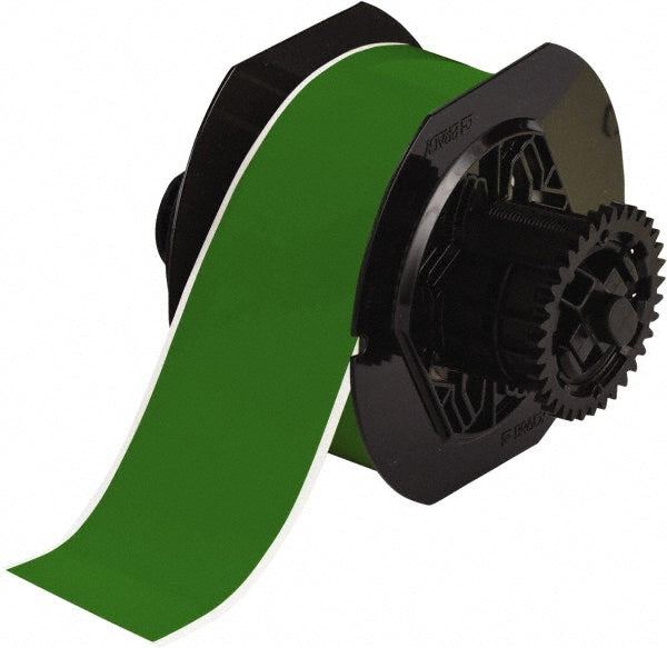 Brady 142008 Label Maker Label Green, Vinyl, 100" OAL, 1 Roll