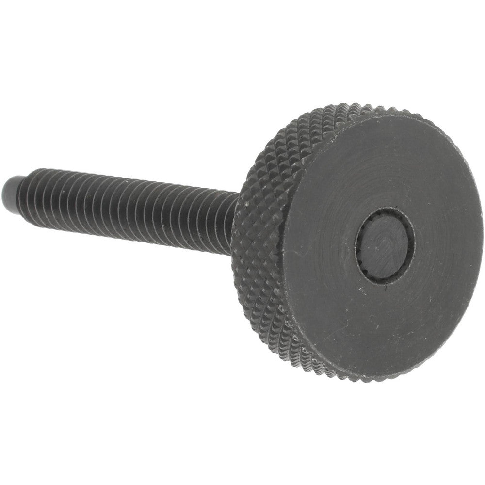 Gibraltar 43802G 12L14 Steel Thumb Screw #10-24, Knurled Head