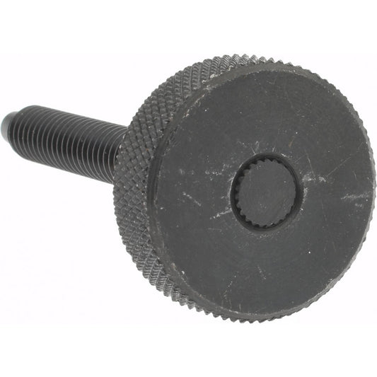 Gibraltar 43805G 12L14 Steel Thumb Screw 1/4-20, Knurled Head