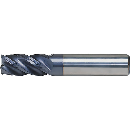 Kennametal 4067329 Corner Radius End Mill 1" Dia, 4" LOC, 0.03" Radius, 4 Flutes, Solid Carbide