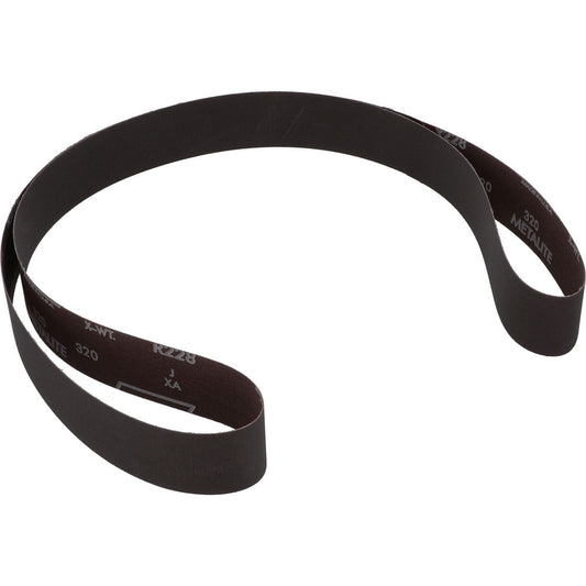 Norton 78072721308 Abrasive Belt  2" Wide, 72" OAL, 320 Grit, Aluminum Oxide