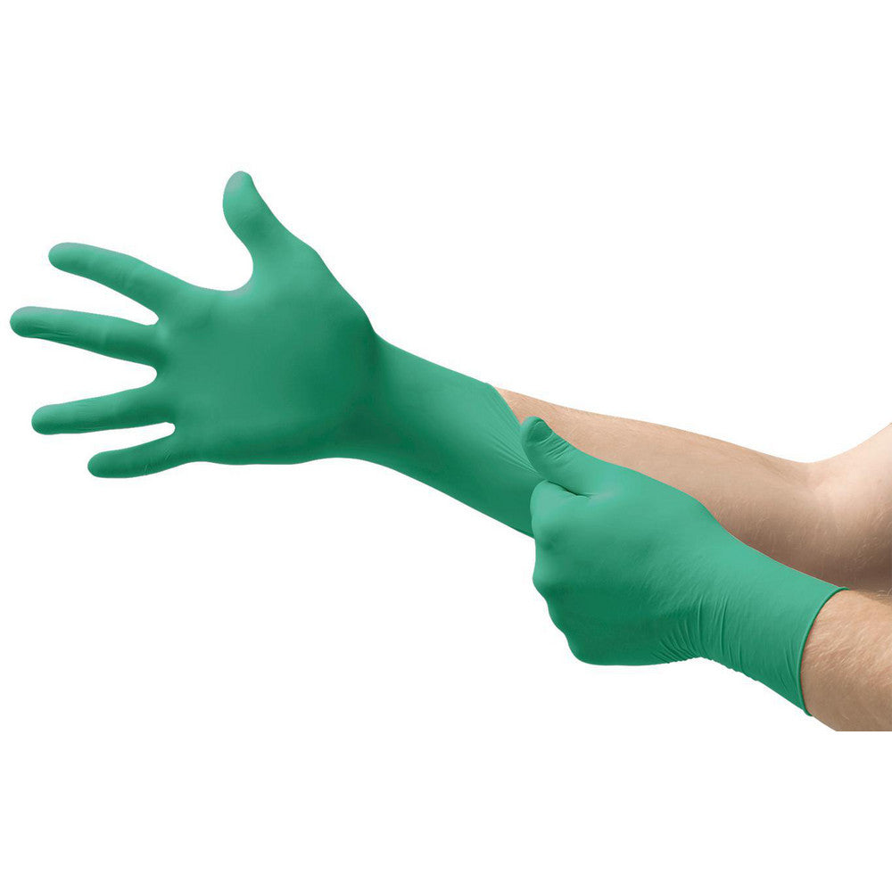 Ansell 585188 Series TouchNTuff Disposable Gloves Size Small, 4.3 mil, Uncoated-Coated Nitrile, Industrial Grade, Powdered