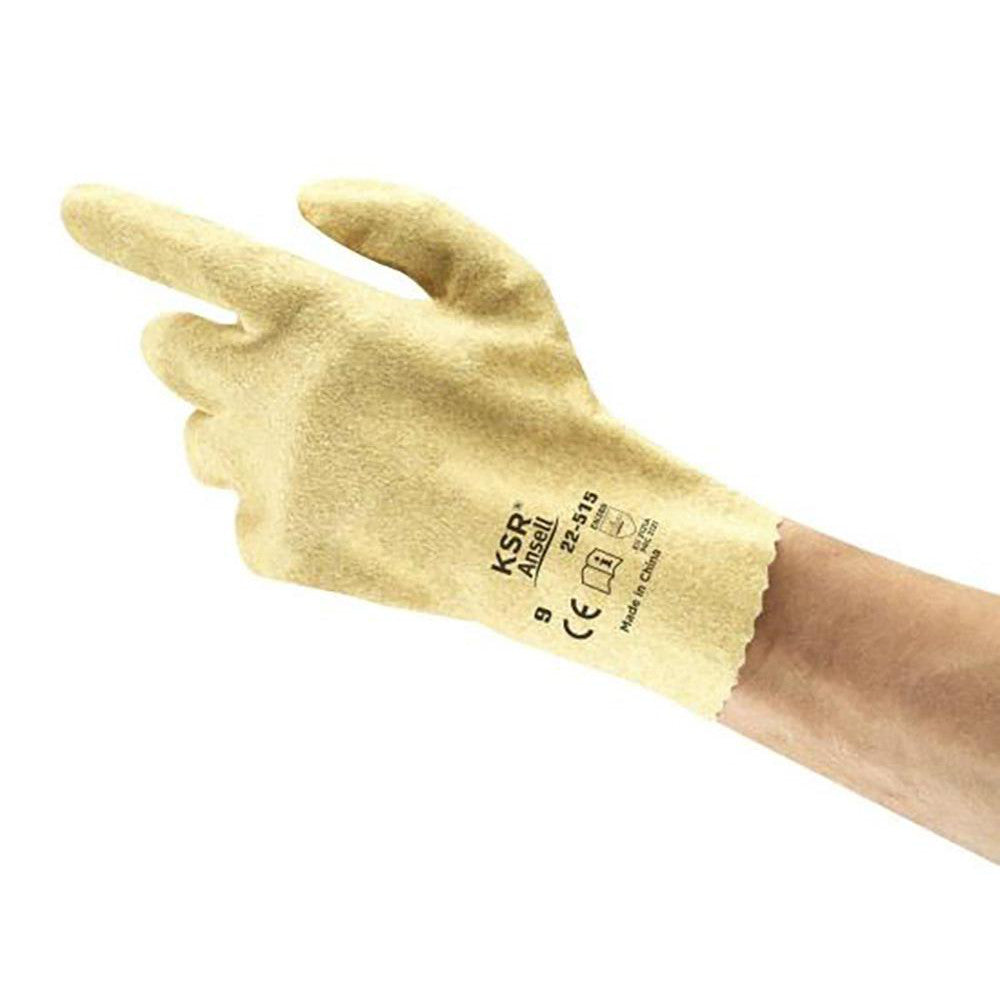 Ansell 203939 Series 22-515 General Purpose Work Gloves Large, Vinyl-Coated Interlock Knit