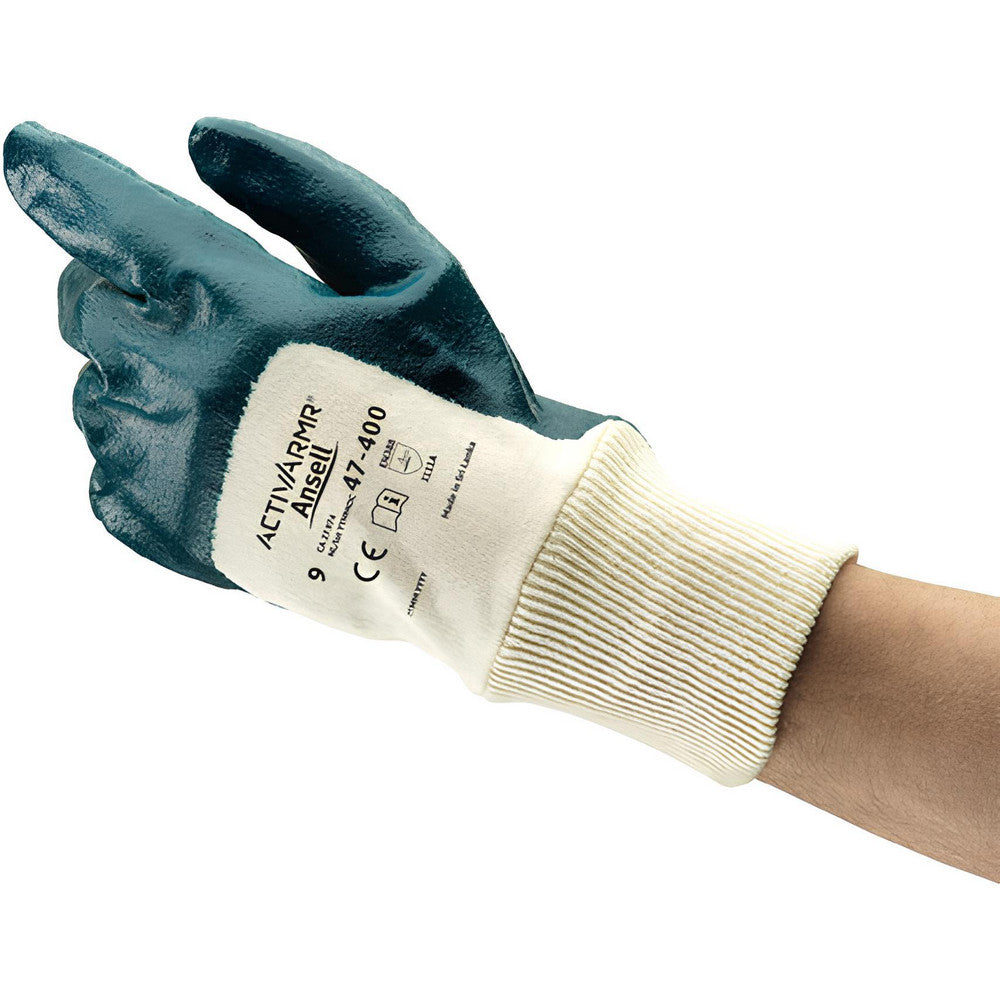 Ansell 205930 Series 47-400 General Purpose Work Gloves Small, Nitrile-Coated Interlock Knit