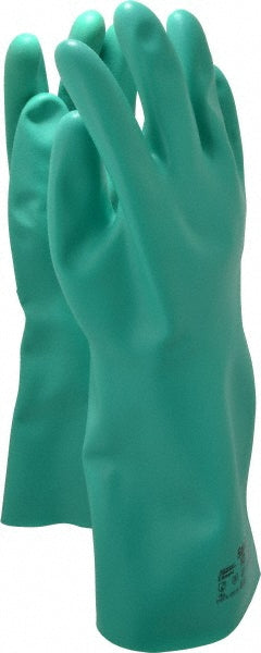 Ansell 117210 Series 37-165 Chemical Resistant Gloves  Size X-Large,  22.00 Thick,  Nitrile,  Nitrile,  Unsupported,
