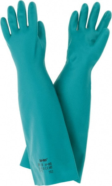 Ansell 117299 Series 37-185 Chemical Resistant Gloves  Size Medium,  22.00 Thick,  Nitrile,  Nitrile,  Unsupported,