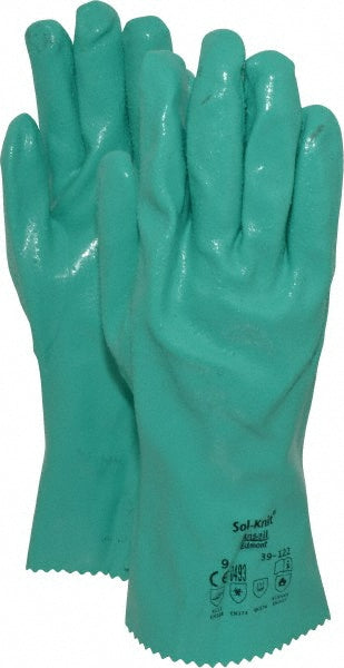 Ansell 217802 Series 39-122 Chemical Resistant Gloves  Size Large,  47.00 Thick,  Nitrile,  Nitrile,  Supported,