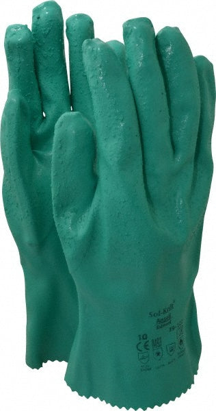 Ansell 217803 Series 39-122 Chemical Resistant Gloves  Size X-Large,  47.00 Thick,  Nitrile,  Nitrile,  Supported,