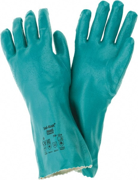 Ansell 217806 Series 39-124 Chemical Resistant Gloves  Size Large,  47.00 Thick,  Nitrile,  Nitrile,  Supported,