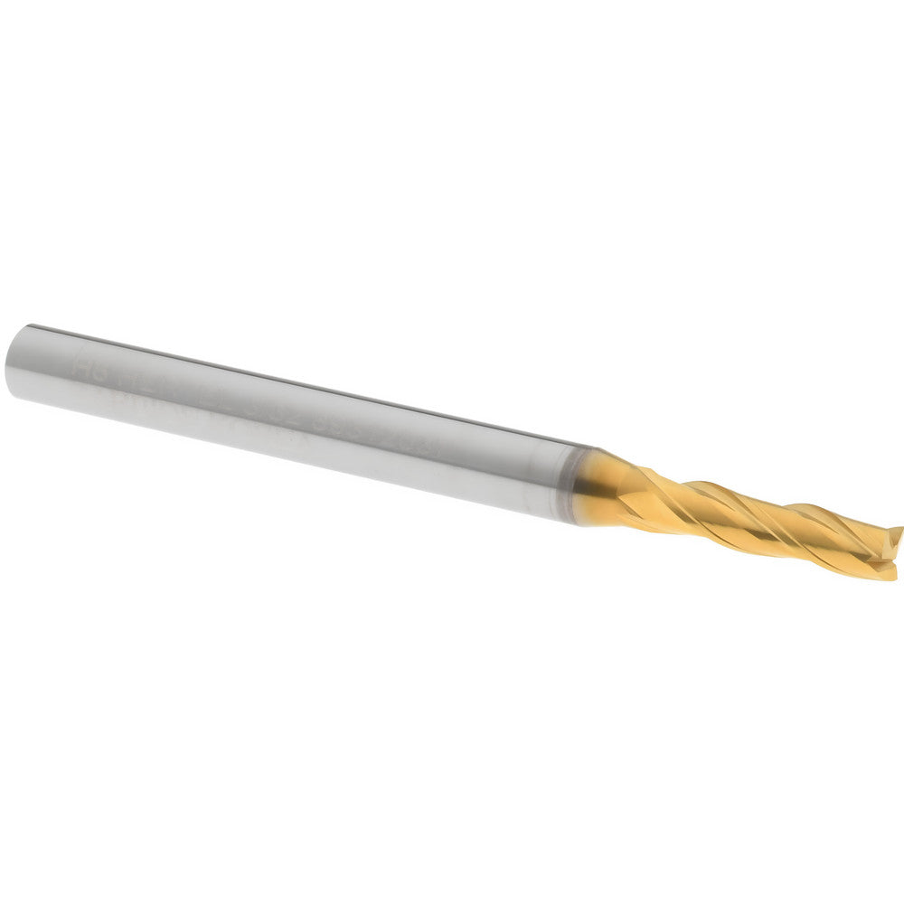 Hertel 89312037 Square End Mill 3/32" Dia, 3/8" LOC, 3 Flute, Solid Carbide