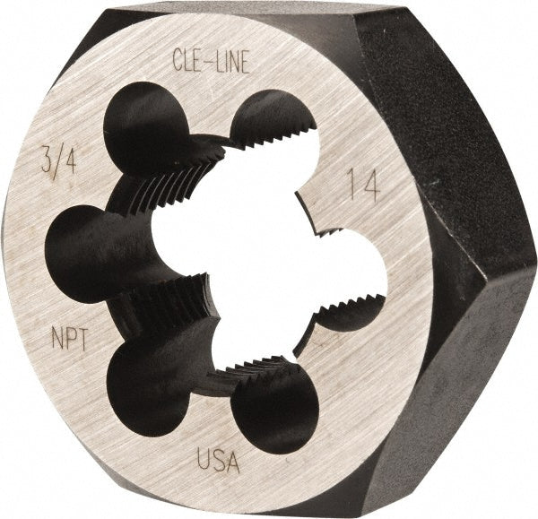 Cle-Line C65575 3/4-14 NPT x 2" Hex Hex Pipe Die