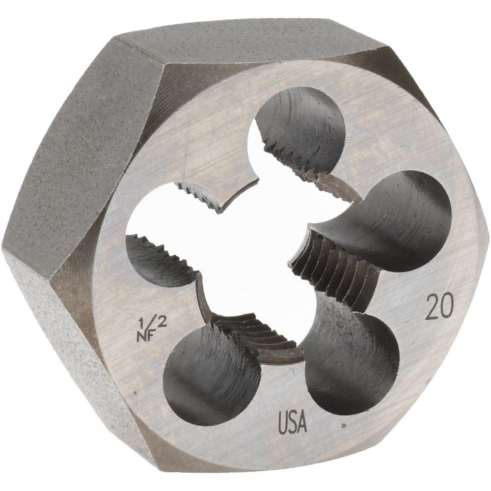 Cle-Line C65611 Hex Rethreading Die 1/2-20, Right Hand, Carbon Steel