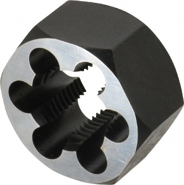 Cle-Line C65623 Hex Rethreading Die 1-12, 1" Thick, Right Hand, Carbon Steel