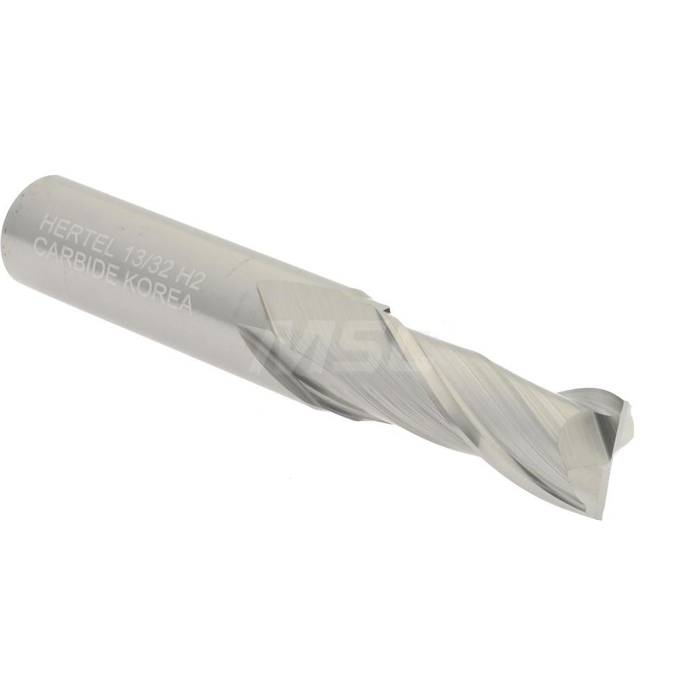 Hertel 89319016 Square End Mill 13/32" Dia, 1" LOC, 2 Flute, Solid Carbide