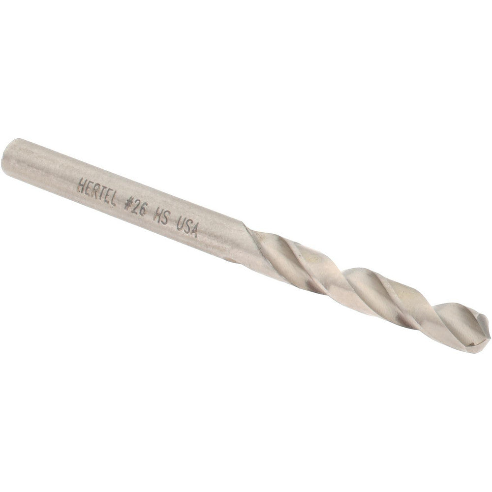 Hertel 89320584 Screw Machine Length Drill Bit #26 (0.1470) Dia, 118 deg, HSS