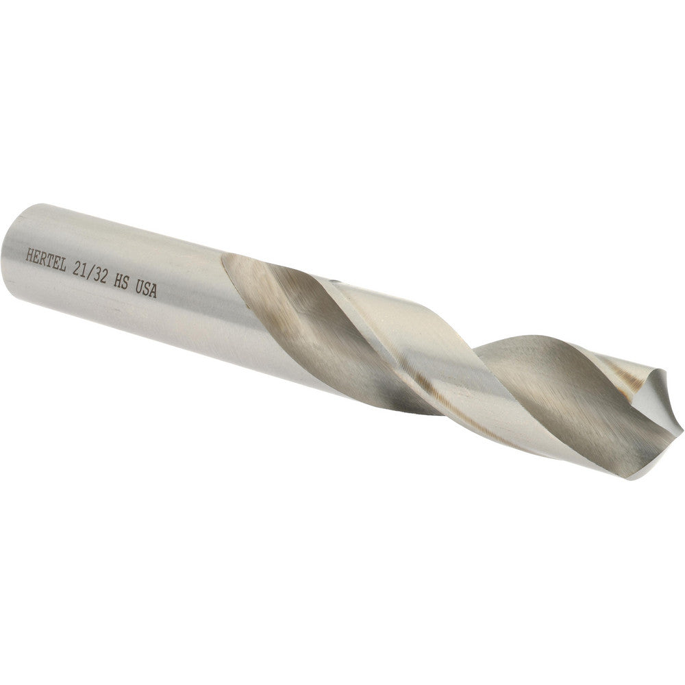 Hertel 89320659 Screw Machine Length Drill Bit 21/32" (0.6562) Dia, 118 deg, HSS