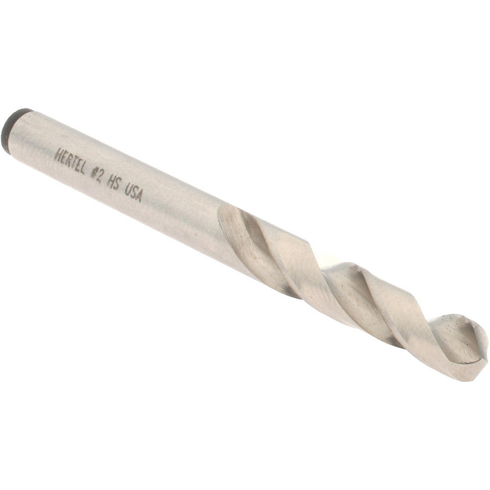Hertel 89321368 Screw Machine Length Drill Bit #2 (0.2210) Dia, 118 deg, HSS