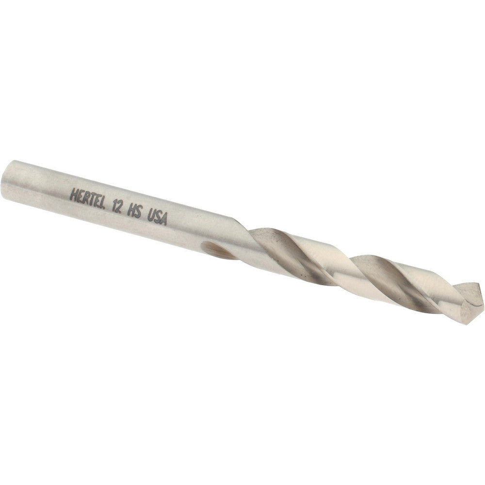Hertel 89321418 Screw Machine Length Drill Bit #12 (0.1890) Dia, 118 deg, HSS