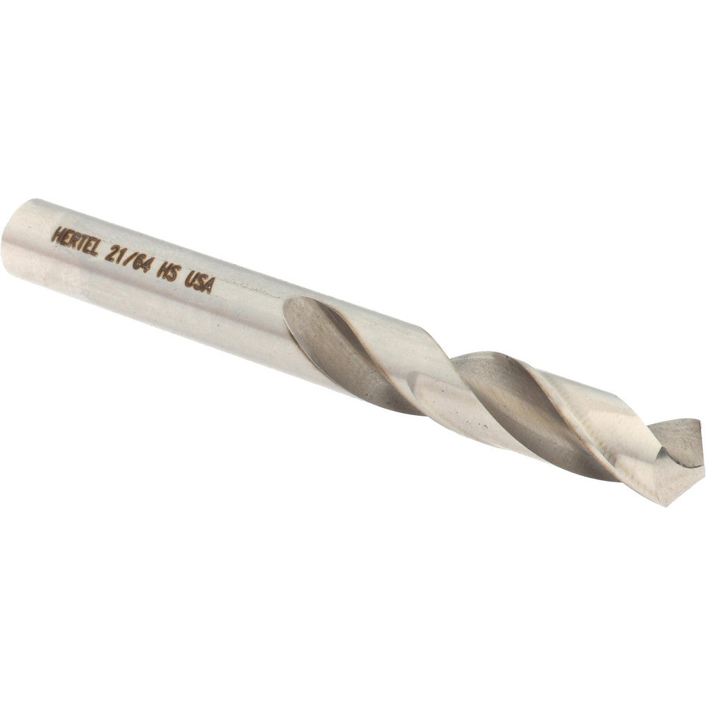 Hertel 89321434 Screw Machine Length Drill Bit 21/64" (0.3281) Dia, 118 deg, HSS
