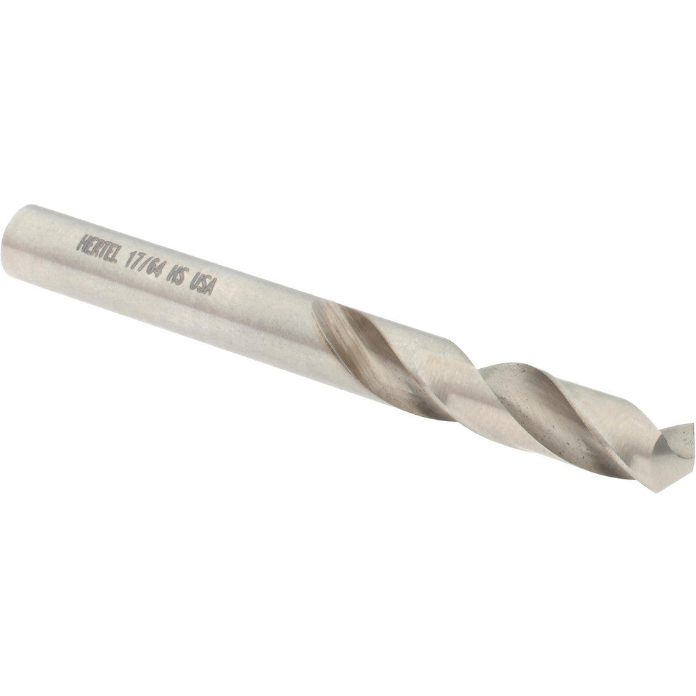 Hertel 89321483 Screw Machine Length Drill Bit 17/64" (0.2656) Dia, 118 deg, HSS