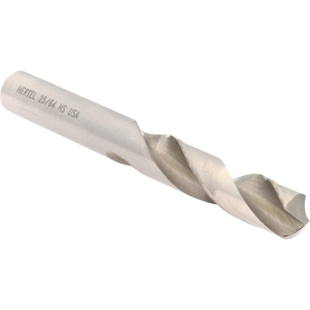 Hertel 89321574 Screw Machine Length Drill Bit 25/64" (0.3906) Dia, 118 deg, HSS