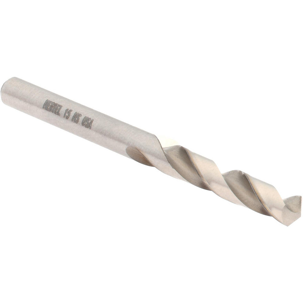 Hertel 89321608 Screw Machine Length Drill Bit #15 (0.1800) Dia, 118 deg, HSS
