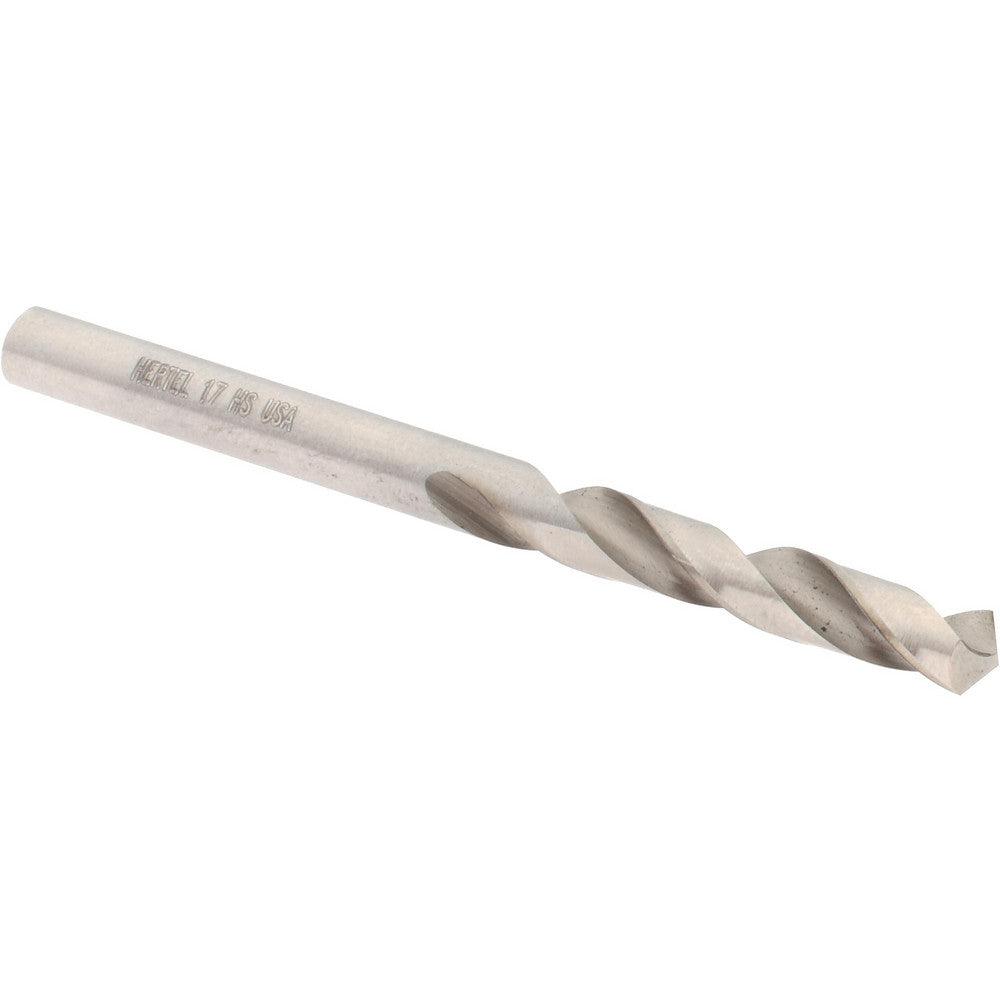 Hertel 89321665 Screw Machine Length Drill Bit #17 (0.1730) Dia, 118 deg, HSS