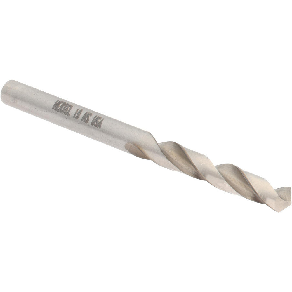 Hertel 89321673 Screw Machine Length Drill Bit #19 (0.1660) Dia, 118 deg, HSS