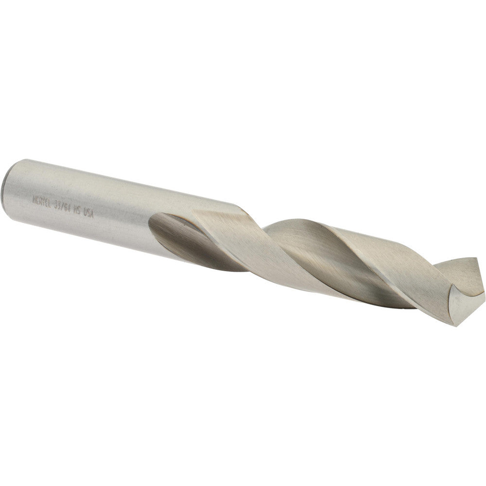 Hertel 89321806 Screw Machine Length Drill Bit 33/64" (0.5156) Dia, 118 deg, HSS