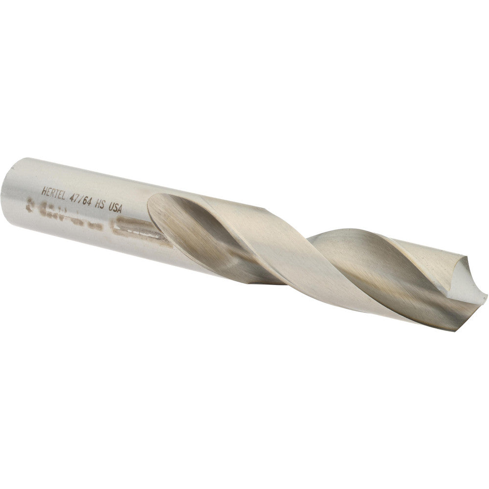 Hertel 89321848 Screw Machine Length Drill Bit 47/64" (0.7344) Dia, 118 deg, HSS