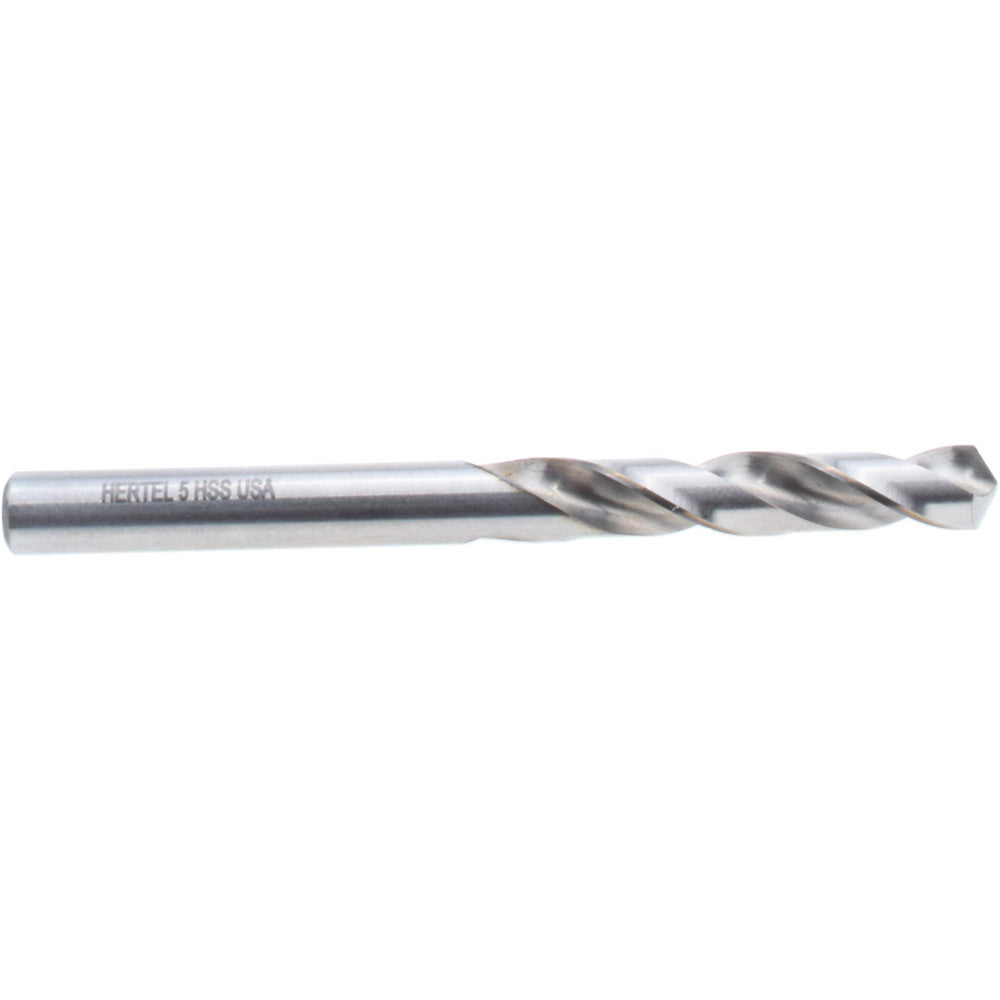 Hertel 89321889 Screw Machine Length Drill Bit Size #5, 118 deg Point, High-Speed Steel