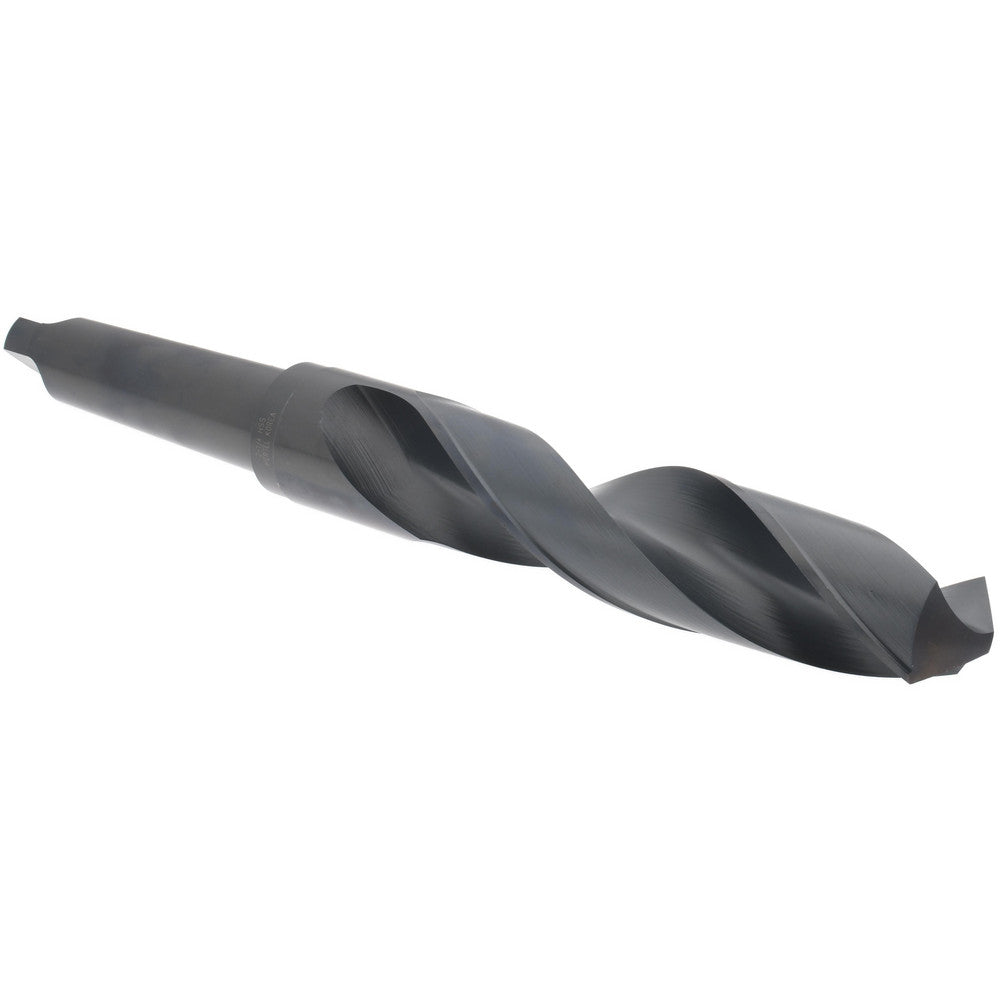 Hertel 89322937 Taper Shank Drill Bit 2-1/4" Dia, 5MT, 118 &deg Point, High Speed Steel